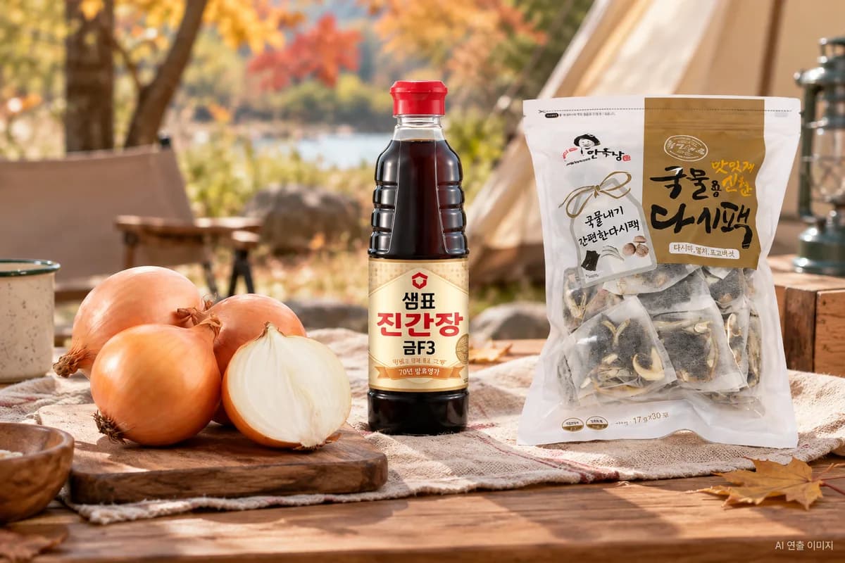 떡볶이에 곁들일 채소와 양념 준비