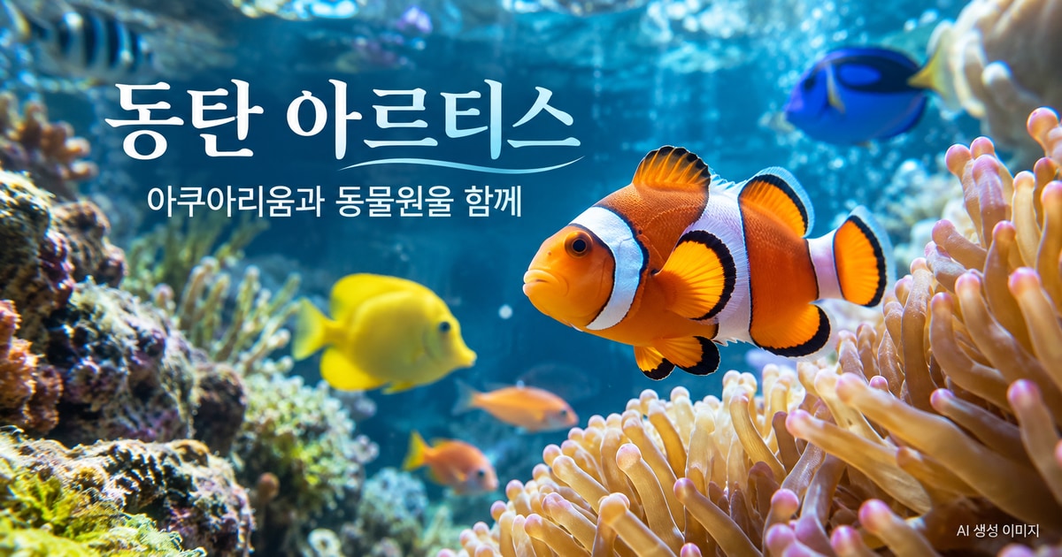동탄 아르티스 테마파크 아쿠아리움·동물원 이용 안내 여행 안내 AI 생성 이미지
