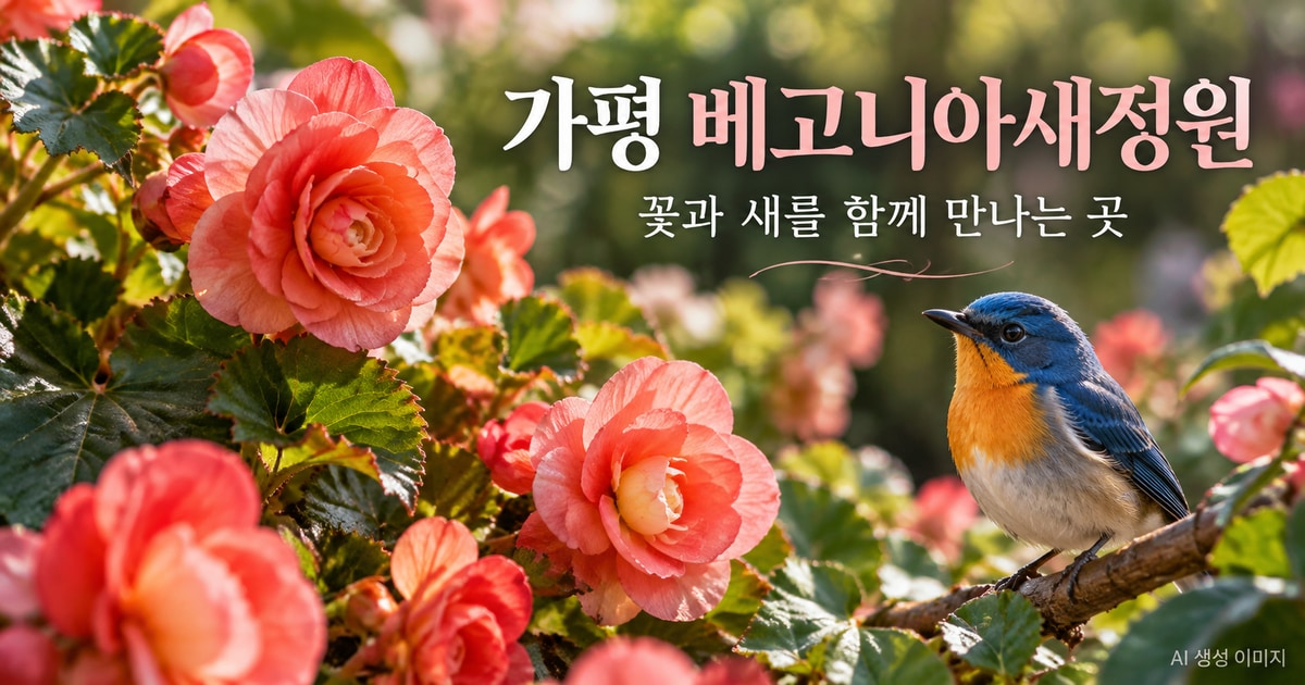 가평 베고니아새정원 실내·야외 관람 동선과 운영 안내 여행 안내 AI 생성 이미지