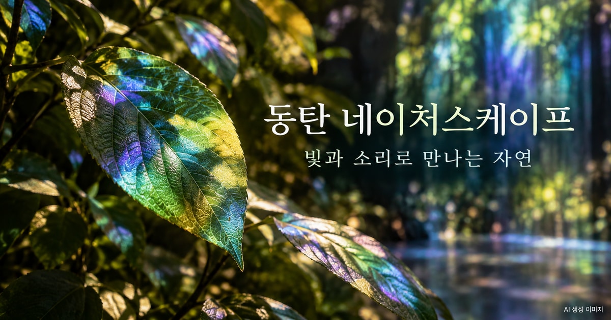 동탄 네이처스케이프 플러스 자연 미디어 체험과 입장 방법 여행 안내 AI 생성 이미지