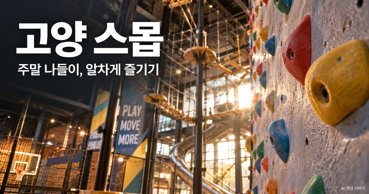 고양 스몹 나들이를 표현한 사진형 AI 이미지 · 실제 시설 촬영 사진이 아닙니다.