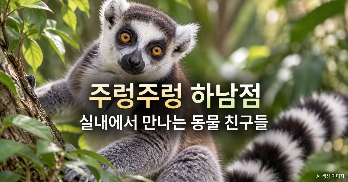 주렁주렁 하남점 동물 관람과 정글챌린지 방문 안내 여행 안내 AI 생성 이미지